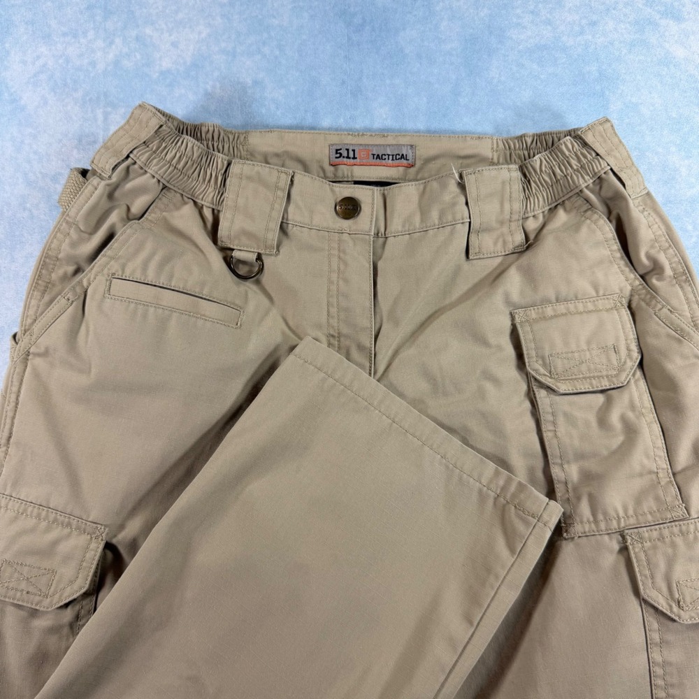 5.11 Tactical Taclite Pro Pants Womens 6 Khaki Excellent Ripstop Cargo Utility